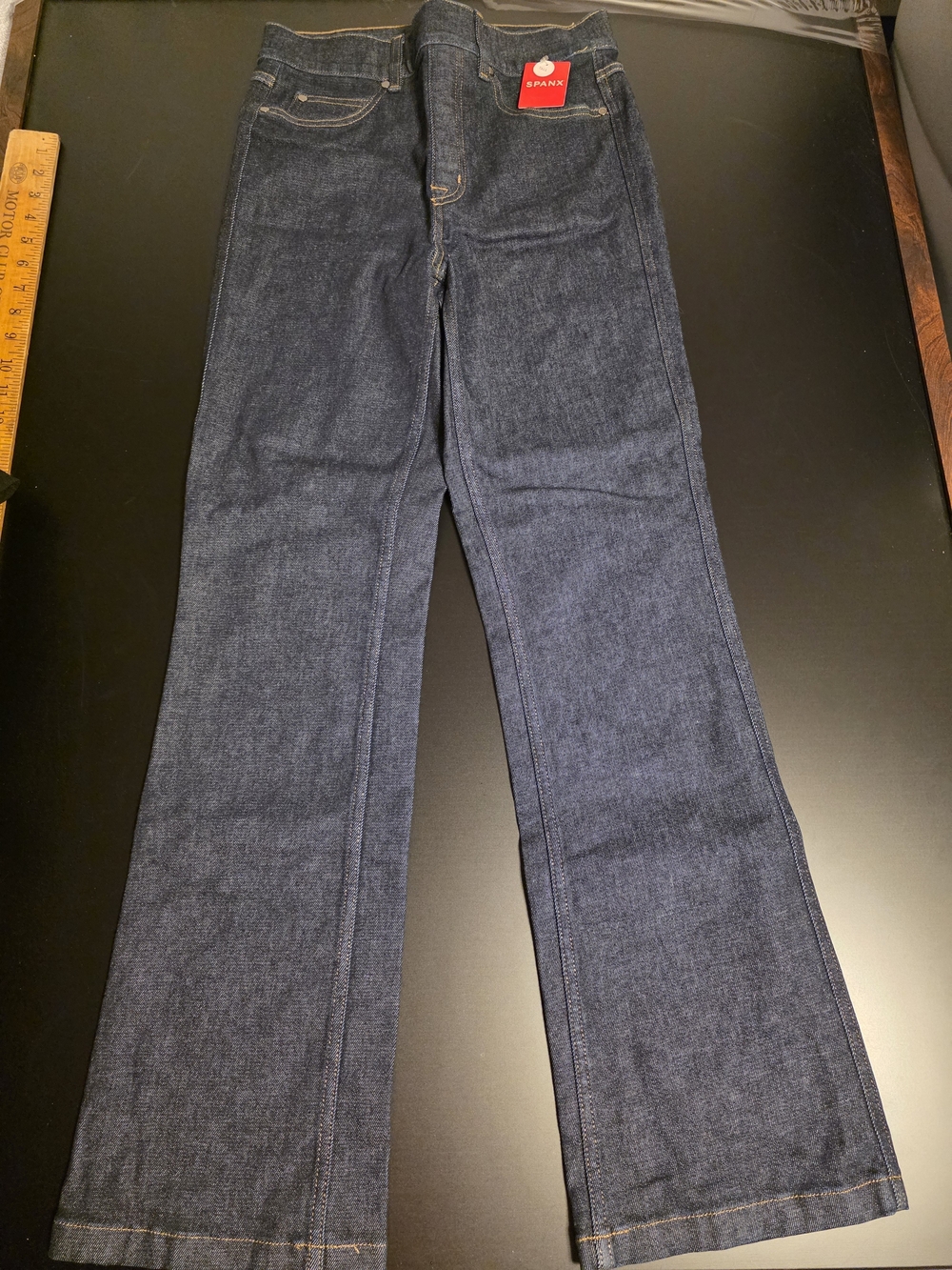 SPANX Dark Blue Flare Jeans